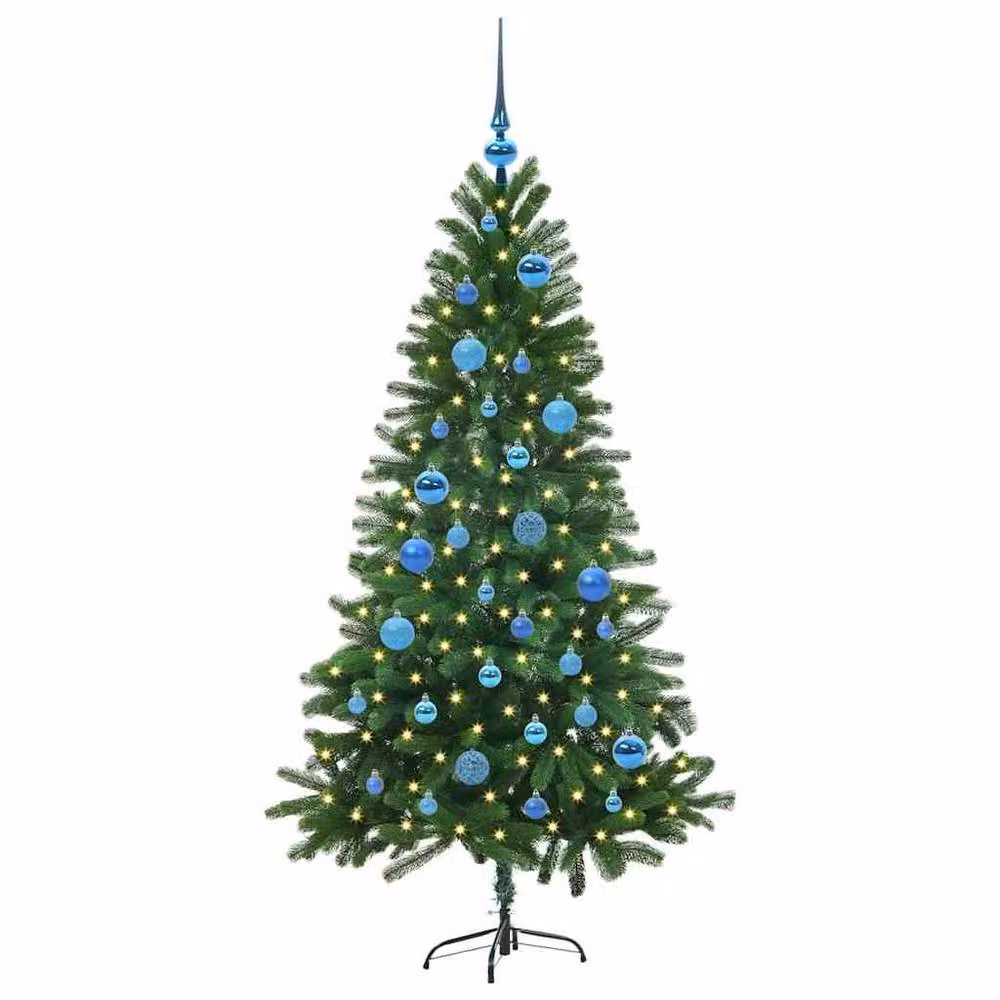 Berkfield Home Green PE Christmas Tree with 150 LEDs and Stand, Height: 150 cm – 3