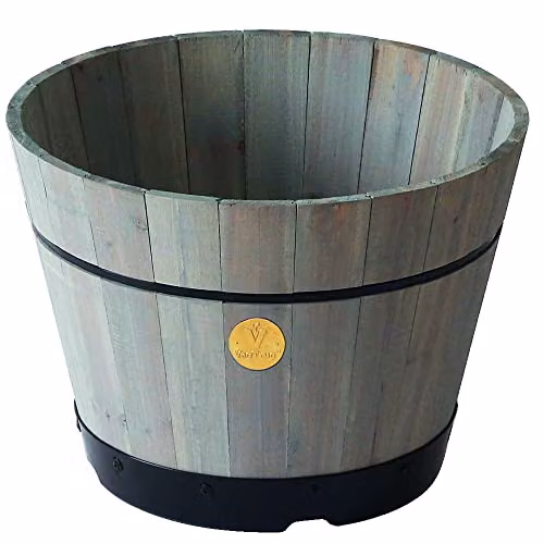 VegTrug Build A Barrel Planter in Grey Wash