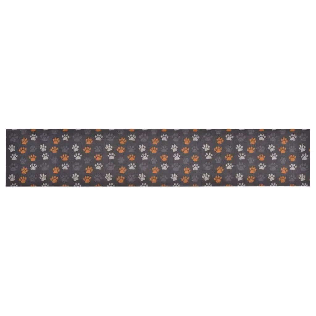 Berkfield Home Washable Paws Kitchen Rug, Grey and Multicolour, W/D/H: 60 x 300 cm – 2