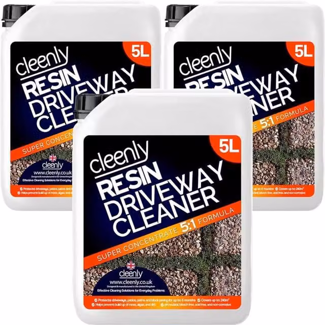 Cleenly Concentrated Resin Driveway and Patio Cleaner, 15 l