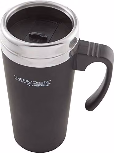 Thermos THERMOcafè Soft Touch Travel Mug, Black, 420 ml – 5