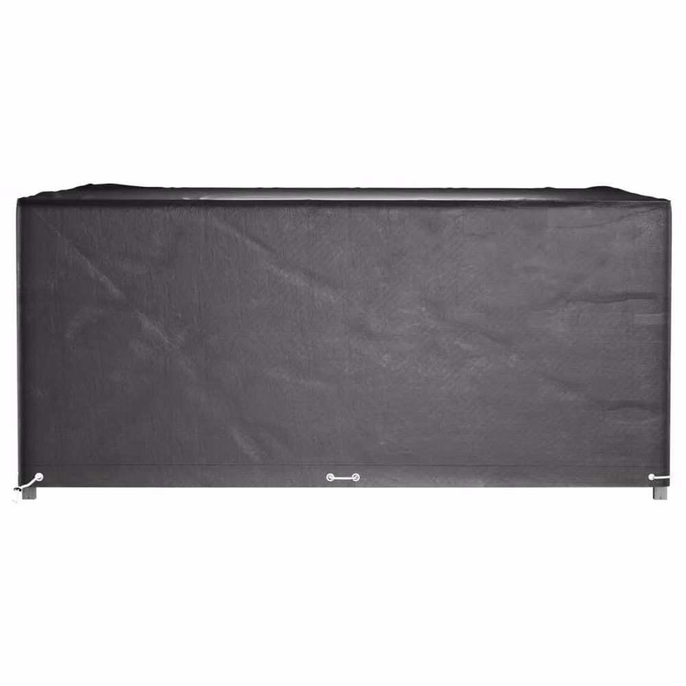 Berkfield Home Water Repellent Square Garden Furniture Covers, 2 Pack, Black, W/D/H: 250 x 250 x 90 cm – 2