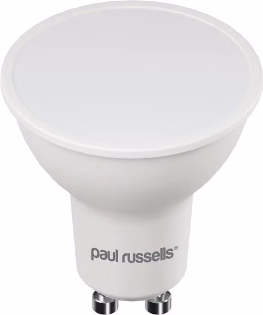 Paul Russells 3W LED GU10 Bulb, 235lm, 6500K Daylight Cool White