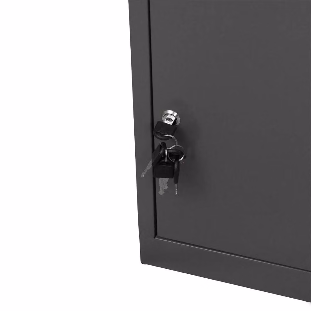 Monstershop Grey Free Standing Galvanised Steel Parcel Post Box – 5
