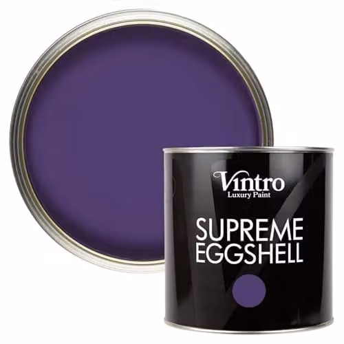 Vintro Royal Purple Eggshell and Satin Paint for Interior and Exterior Walls, Wood and Trim, 2.5 l