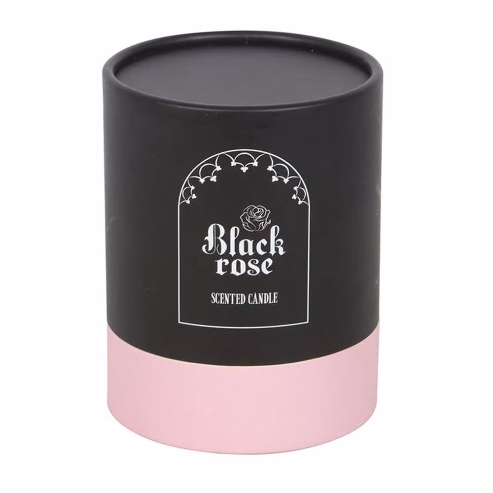 Uniqueful Black Floral Pillar Candle with 3D Roses – 2