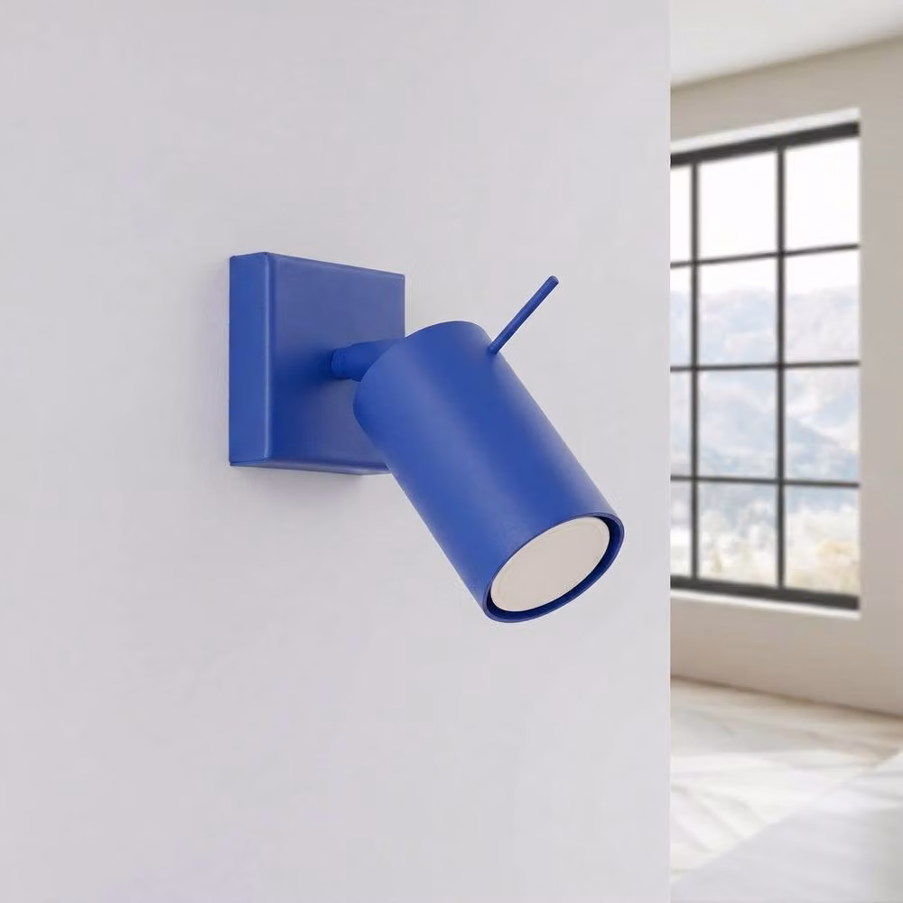 Sollux Lighting Modern Blue Ring Wall Lamp W/D/H: 8 x 8 x 16 cm – 2