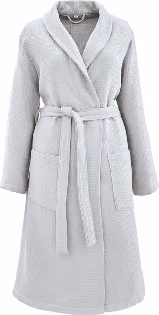 Murmur Spa Collection Waffle Robe in Cloud Grey, Large/Extra Large