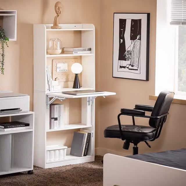 SoBuy Modern White Folding Home Office Computer Desk
