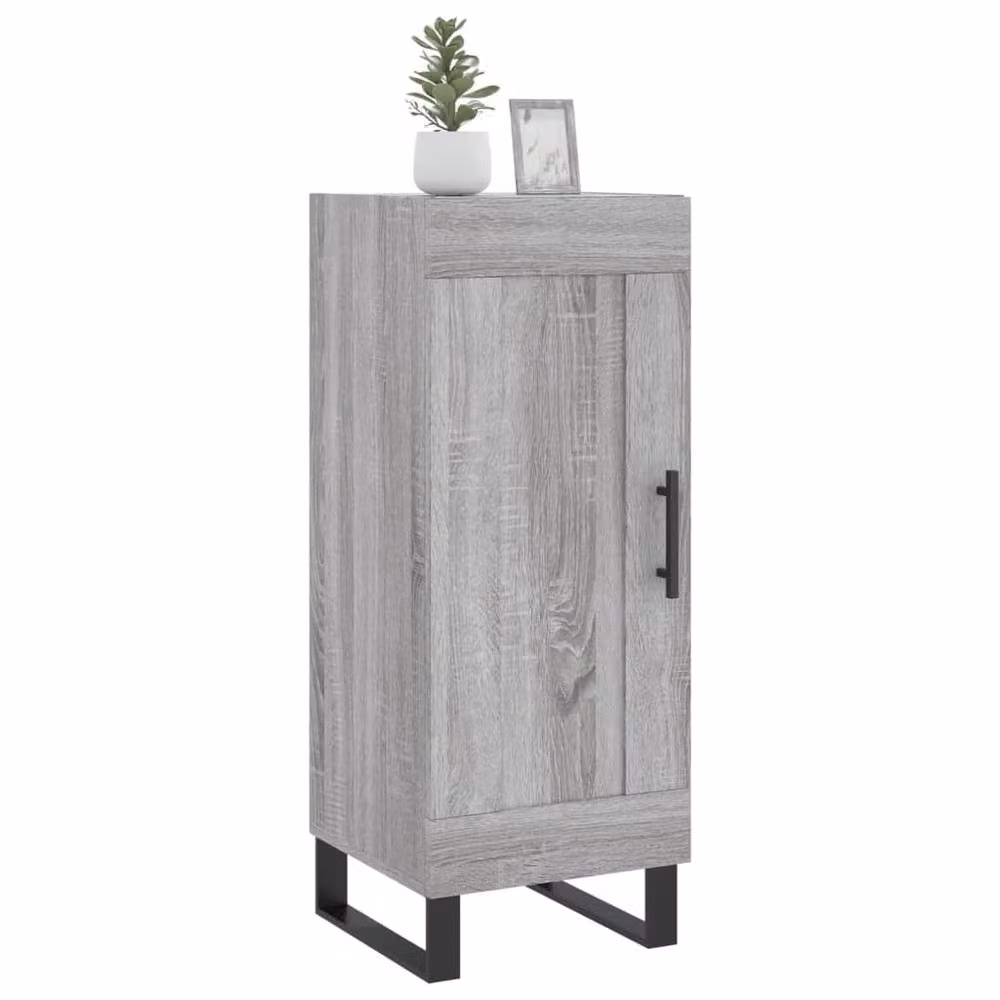 Berkfield Home Grey Sonoma Sideboard in Engineered Wood W/D/H: 34.5 x 34 x 90 cm – 2