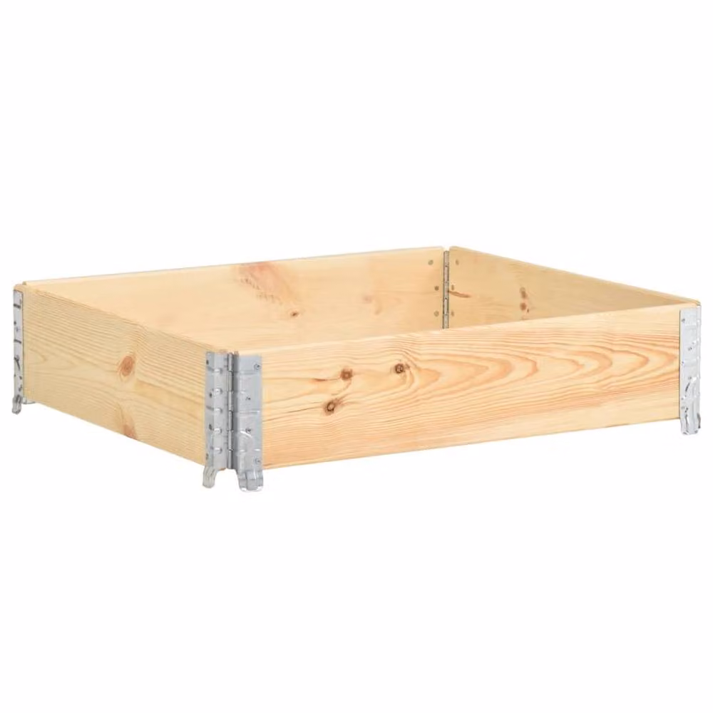 Berkfield Home Raised Bed in Brown Solid Pine Wood W/D/H: 100 x 100 x 100 cm – 2