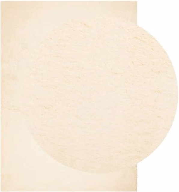 Berkfield Home HUARTE Short Pile Washable Soft Rug in Beige, W: 240 cm, D: 340 cm