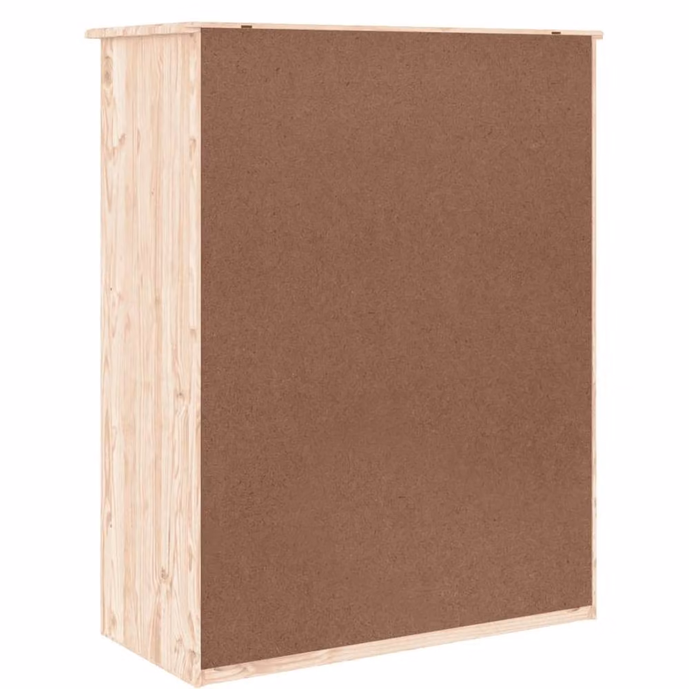 Berkfield Home ALTA Shoe Cabinet in Natural Solid Pine, W/D/H: 77 x 35 x 96 cm – 2