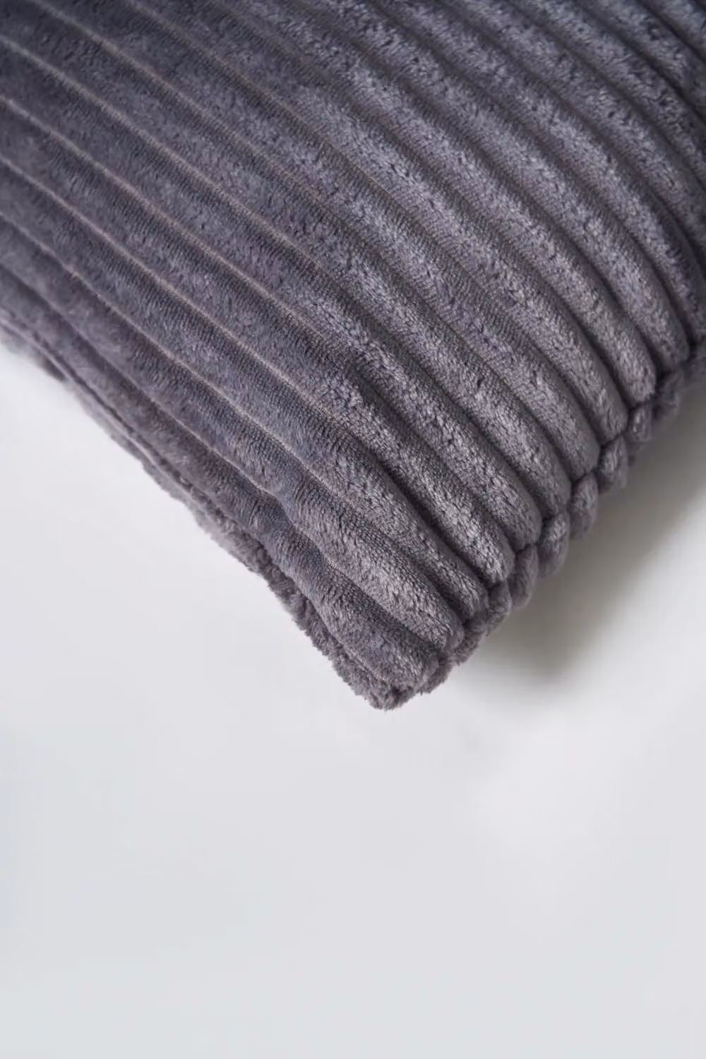 BHS Luxury Grey Velvet Square Cushion, 45 x 45 cm – 3