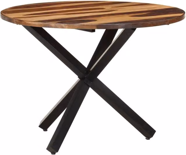 Berkfield Home Square Acacia Wood Dining Table in Brown with Honey Finish, W/D/H: 100 x 100 x 75 cm – 1