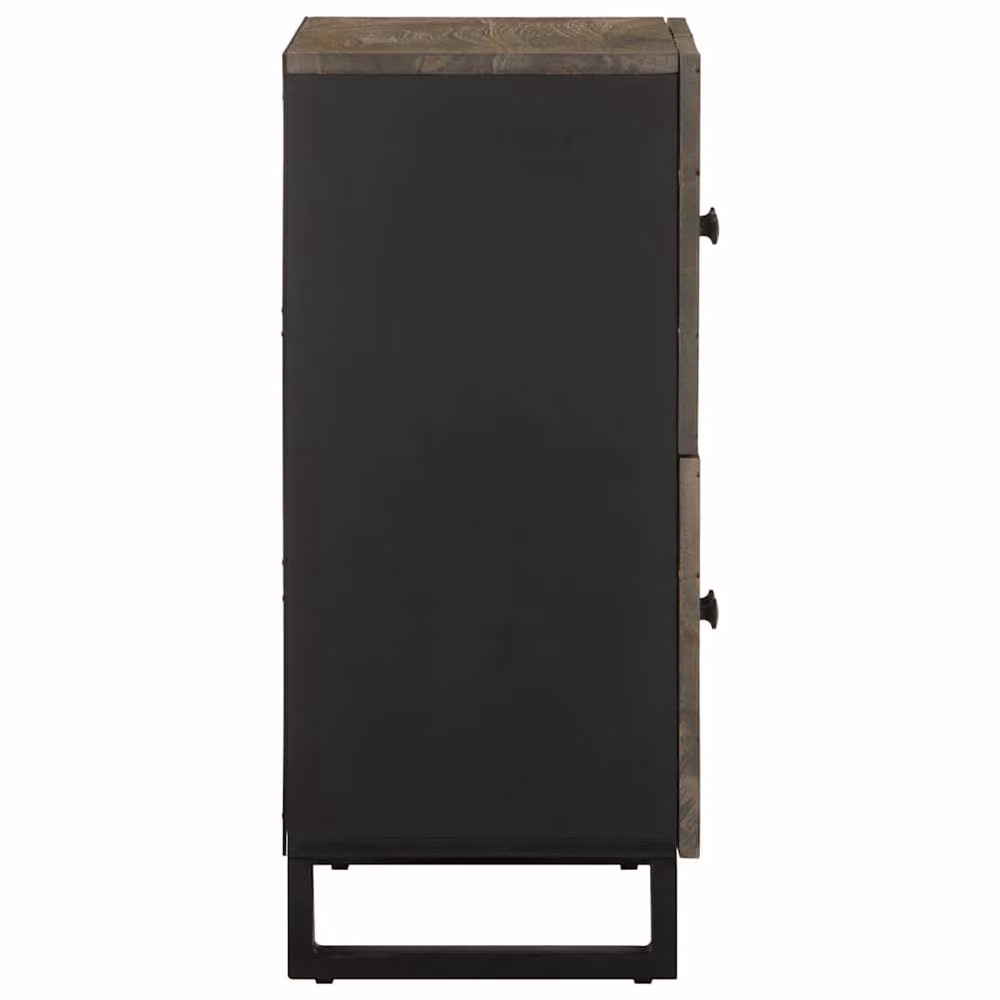 Berkfield Home Black Mango Wood Sideboard, W/D/H: 60 x 33 x 75 cm – 3