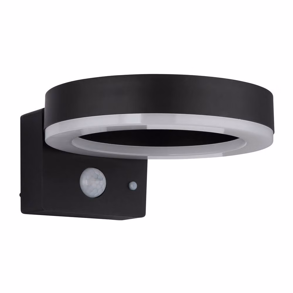 Netlighting Modern Solar Outdoor Wall Lamp in Matt Black with Motion Sensor and 4000K LED IP44 – 2
