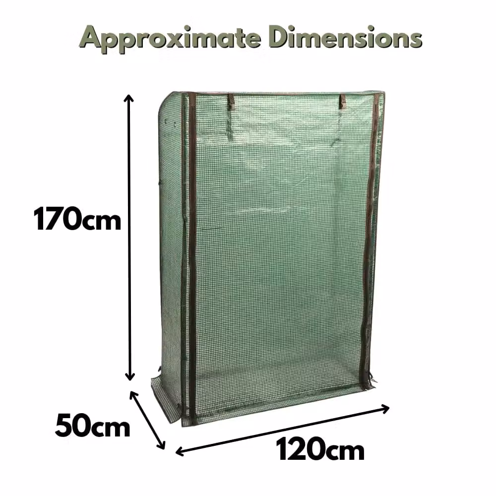 Marco Paul Heavy Duty Reinforced PE Greenhouse Cover Replacement in Green, W/D/H: 170 x 120 x 50 cm – 2