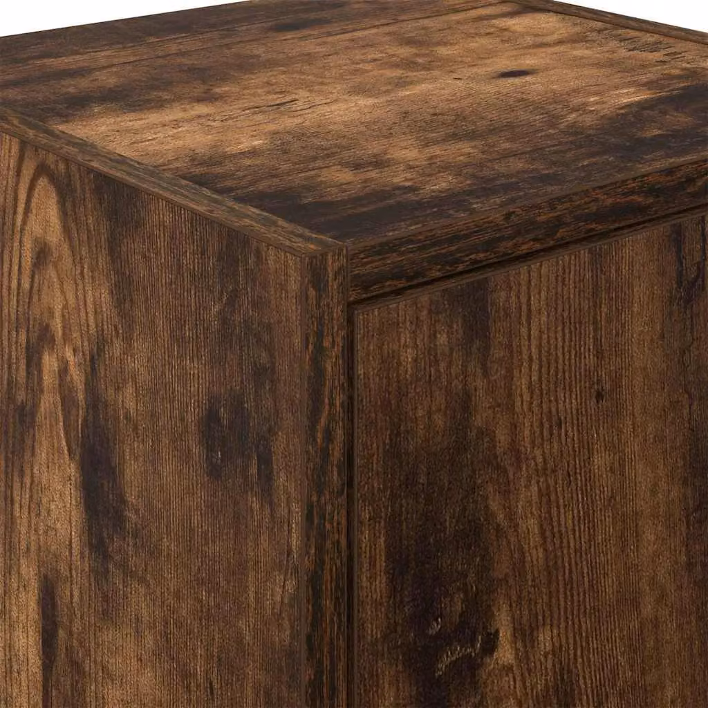 Berkfield Home Garage Wall Cabinets, 2 Piece Set in Smoked Oak Brown Engineered Wood – 8
