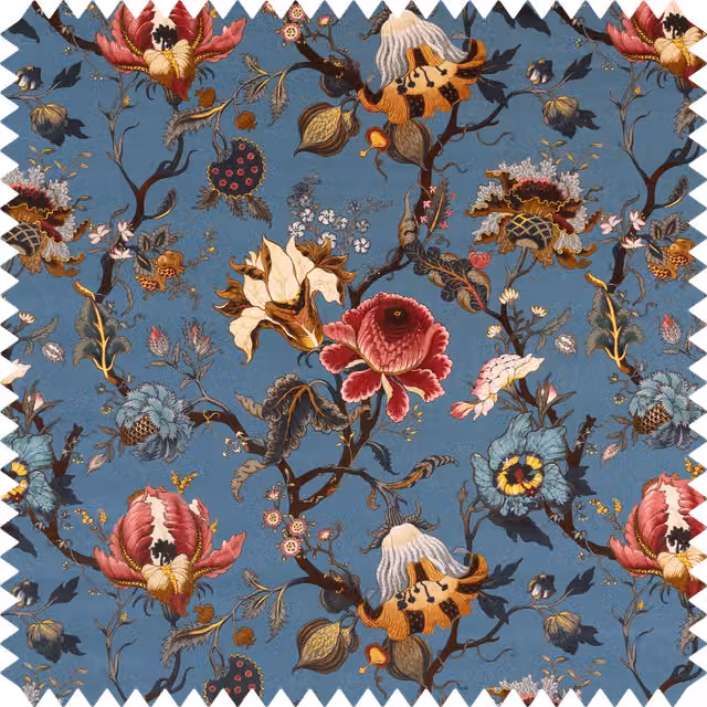 House of Hackney Artemis Velvet Chair in Azure Blue