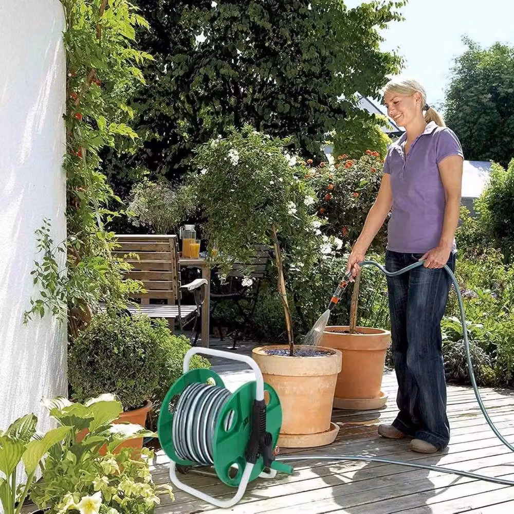 Kelvenix Lightweight Portable Hose Reel, 45m, Green – 3
