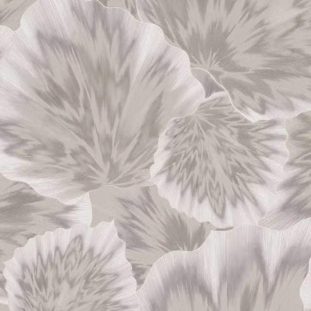 Erismann Bliss Floral Textured Botanical Vinyl Wallpaper in Beige