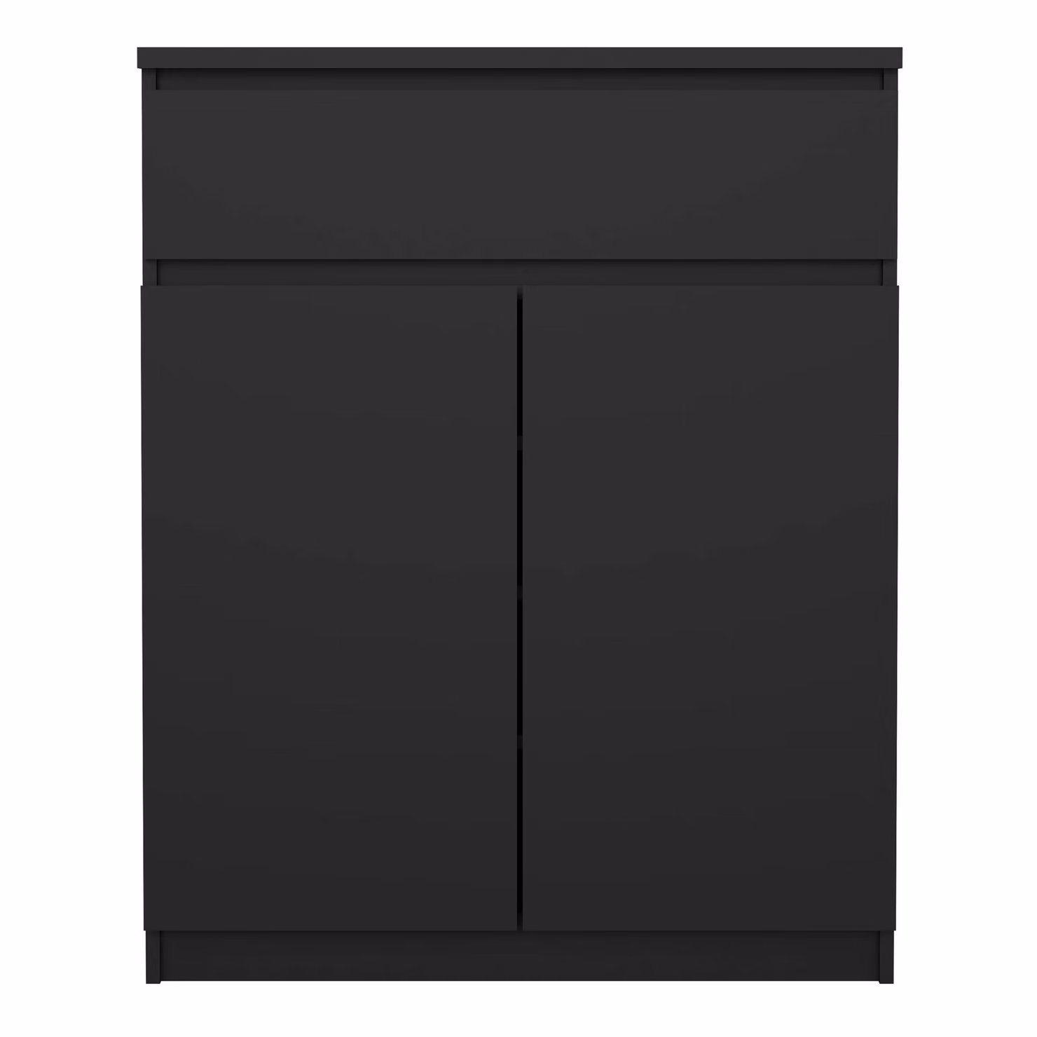 Furniture To Go Naia Modern Matt Black Sideboard with 1 Drawer and 2 Doors – 2