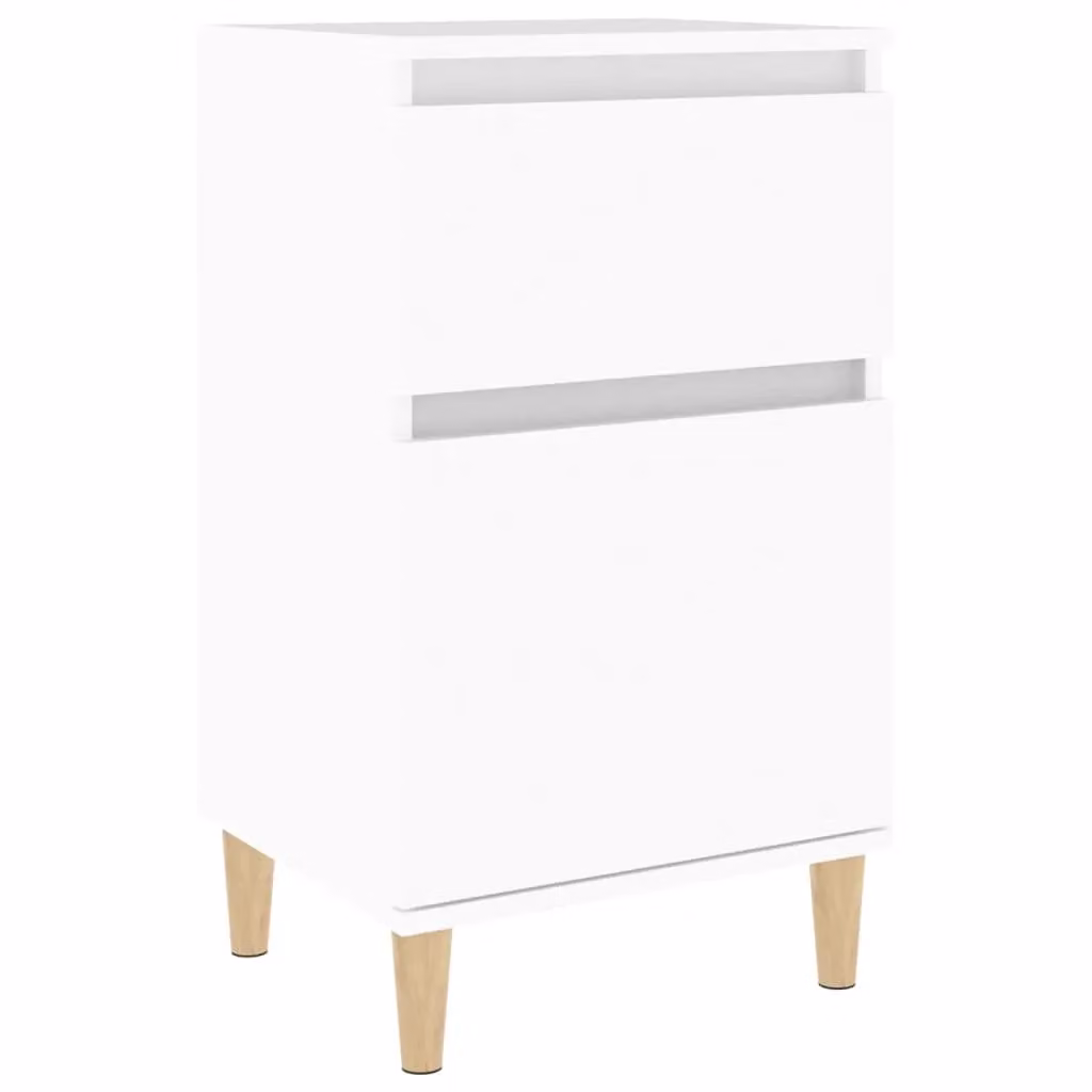 Berkfield Home White Wall Mounted Bedside Cabinet W/D/H: 40 x 35 x 70 cm – 2