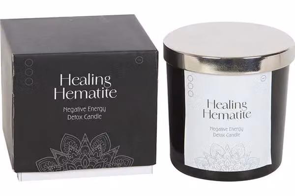 KDMD Healing Hematite Detox Tabletop Candle in Black – 2