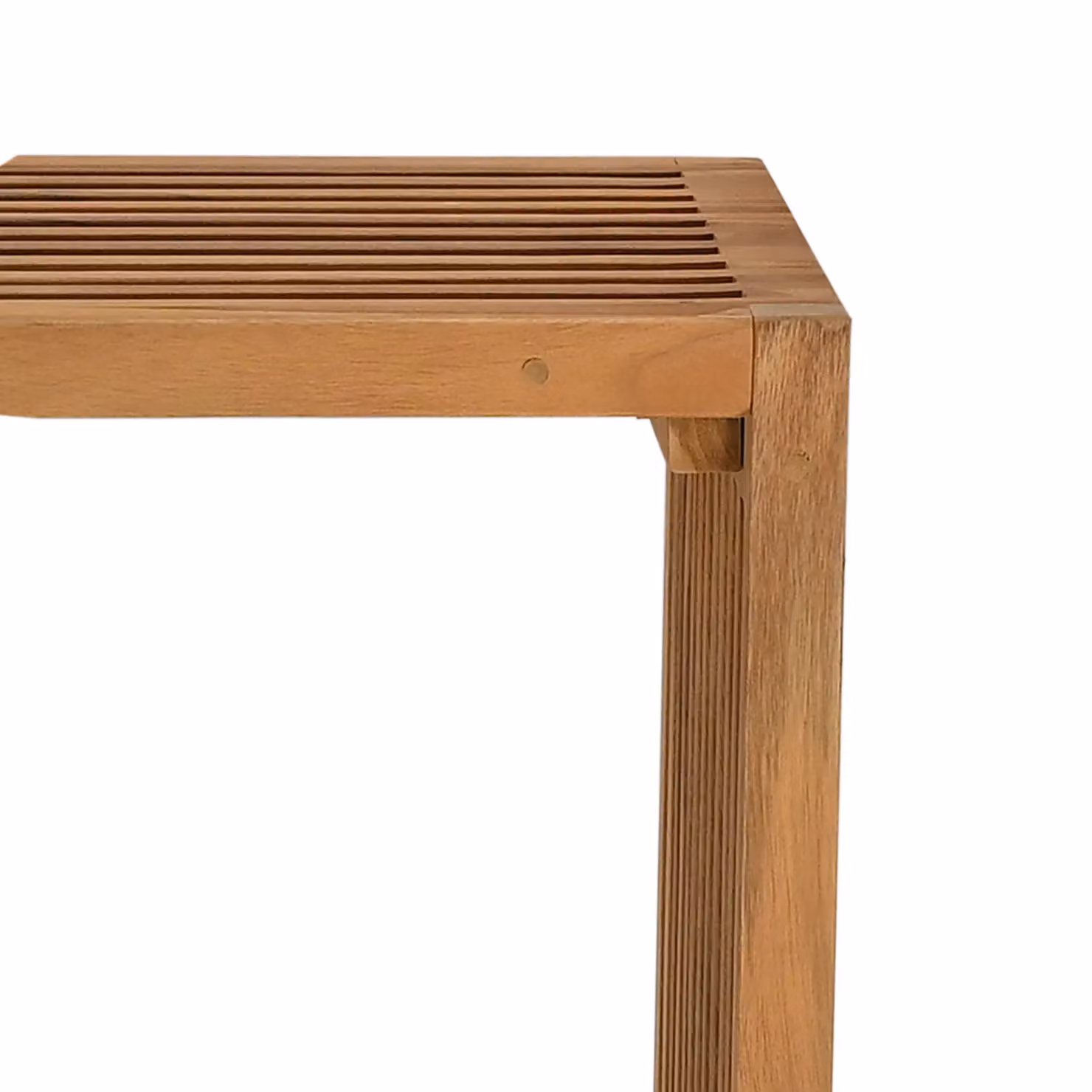 Berkfield Home Modern Oiled Teak Garden Side Table, Brown, W: 50 cm, D: 32.5 cm, H: 35 cm – 5