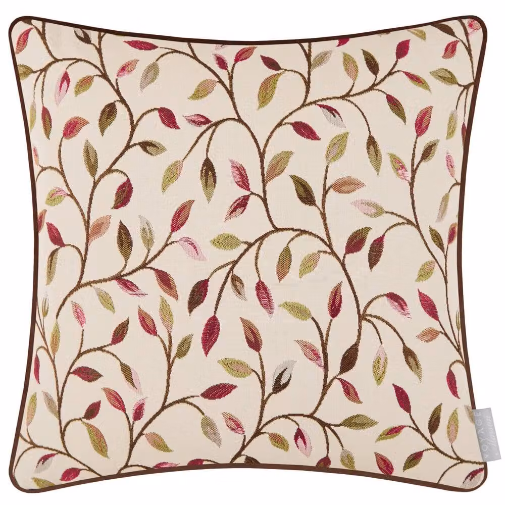 Voyage Maison Cervino Feather Filled Floral Woven Jacquard Cushion in Damson, W/D/H: 43 x 43 x 43 cm – 2