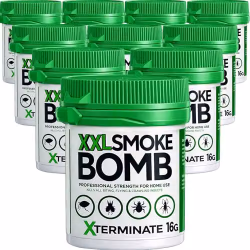 Xterminate XXL Smoke Bomb Insect Killer Fogger for Bed Bugs, White, 10 Pack – 3