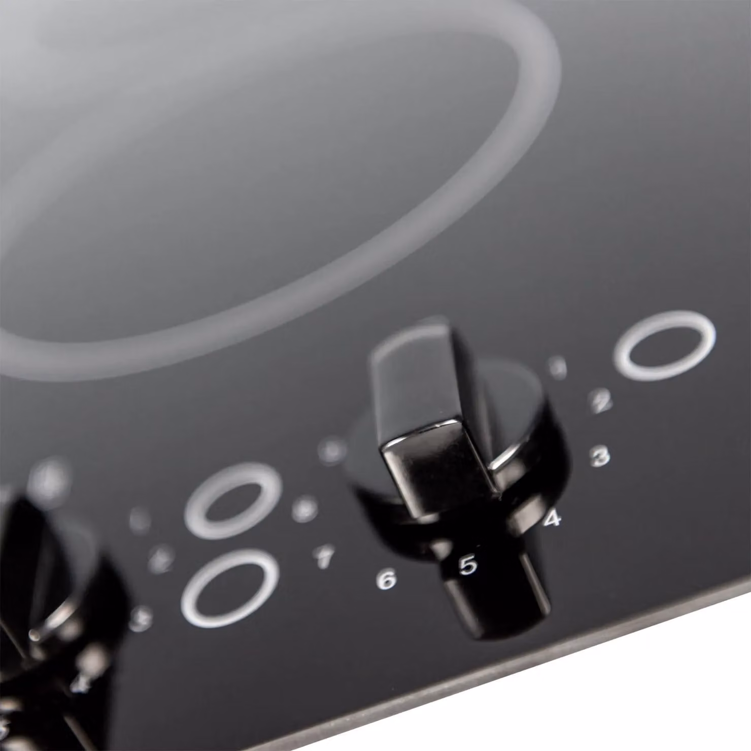 SIA CERH30BL Black 2 Burner Domino Ceramic Electric Built-in Hob with Knob Control – 2