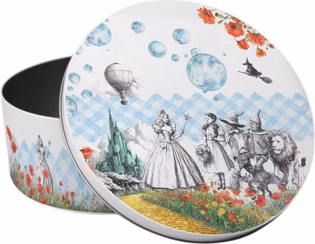 Purely Home Wizard of Oz Tales Round Small Cake Tin, Multicoloured