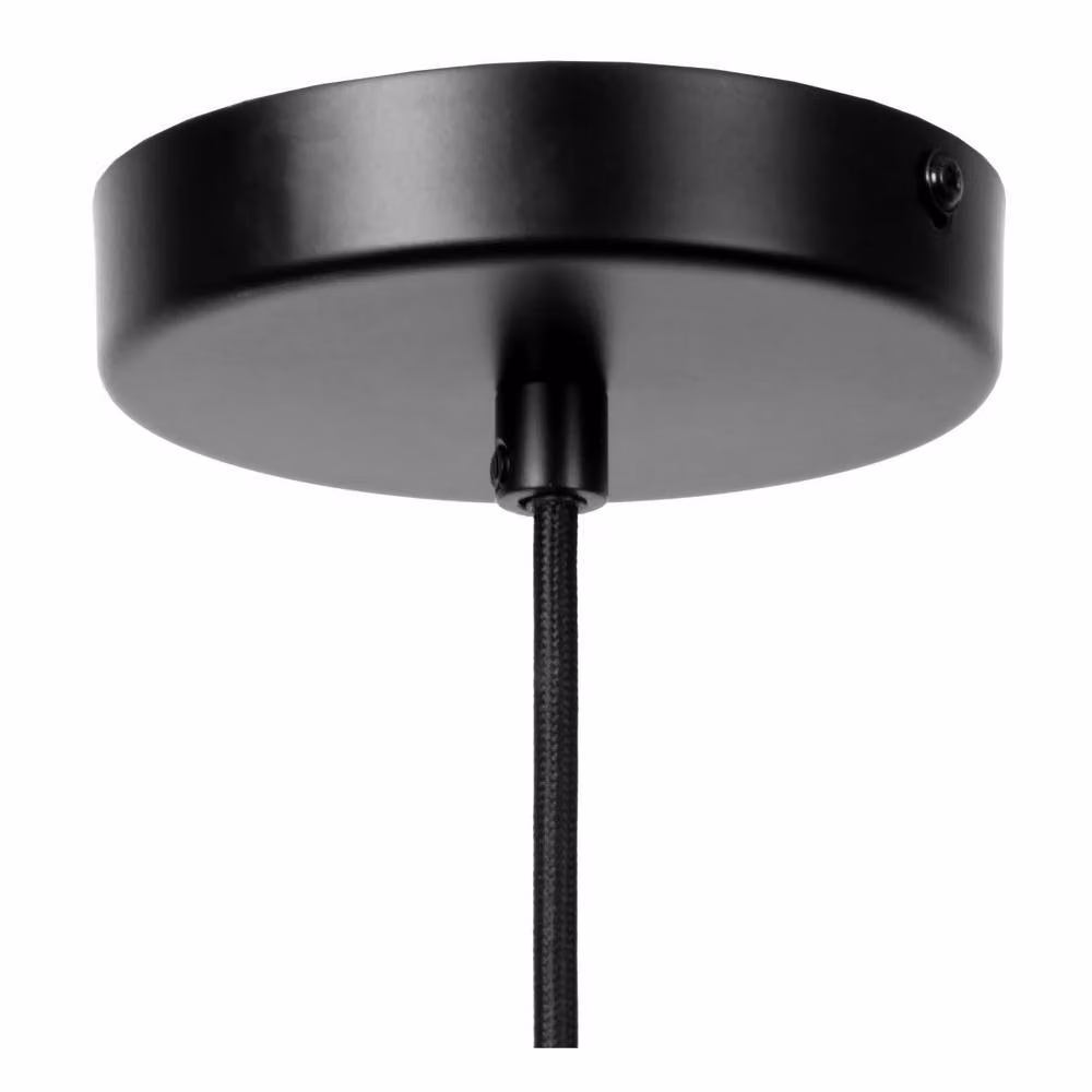 Lucide Ilona Amber Glass Pendant Light, Diameter: 30 cm – 3