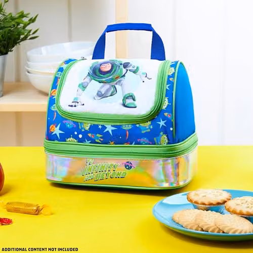 Disney Toy Story Buzz Lightyear Insulated Kids Lunch Bag with Dual Compartments in Green and Multicolour – 5