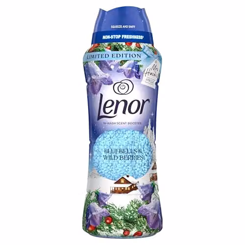 Lenor Mrs Hinch Alpine Escape Fabric Scent Booster Beads, Blue, 495g – 2