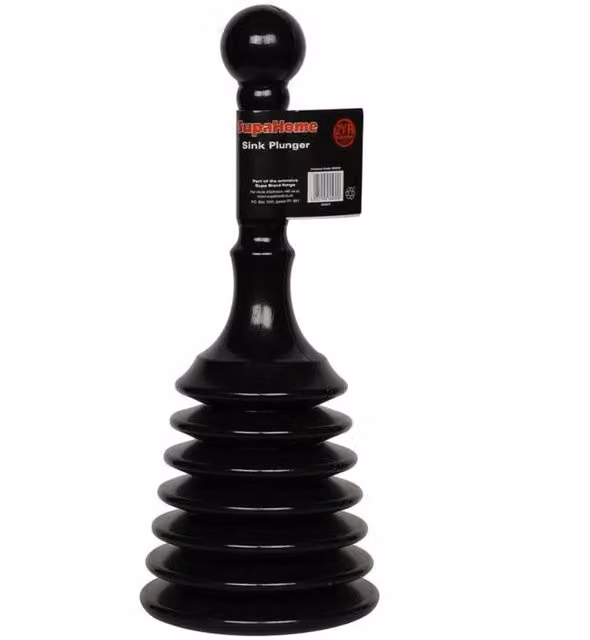 SupaHome Mini Sink Plunger in Black