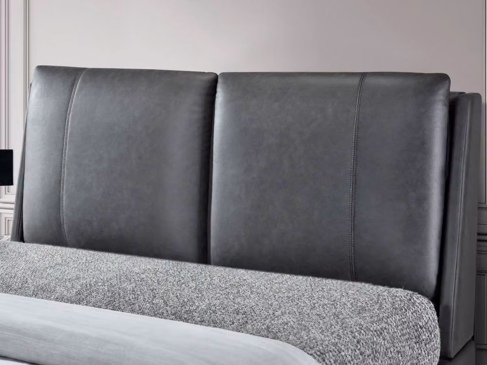 Bed Factory Direct Tuscany Pillow Bed Frame in Dark Grey, King Size (180 x 200 cm) – 2