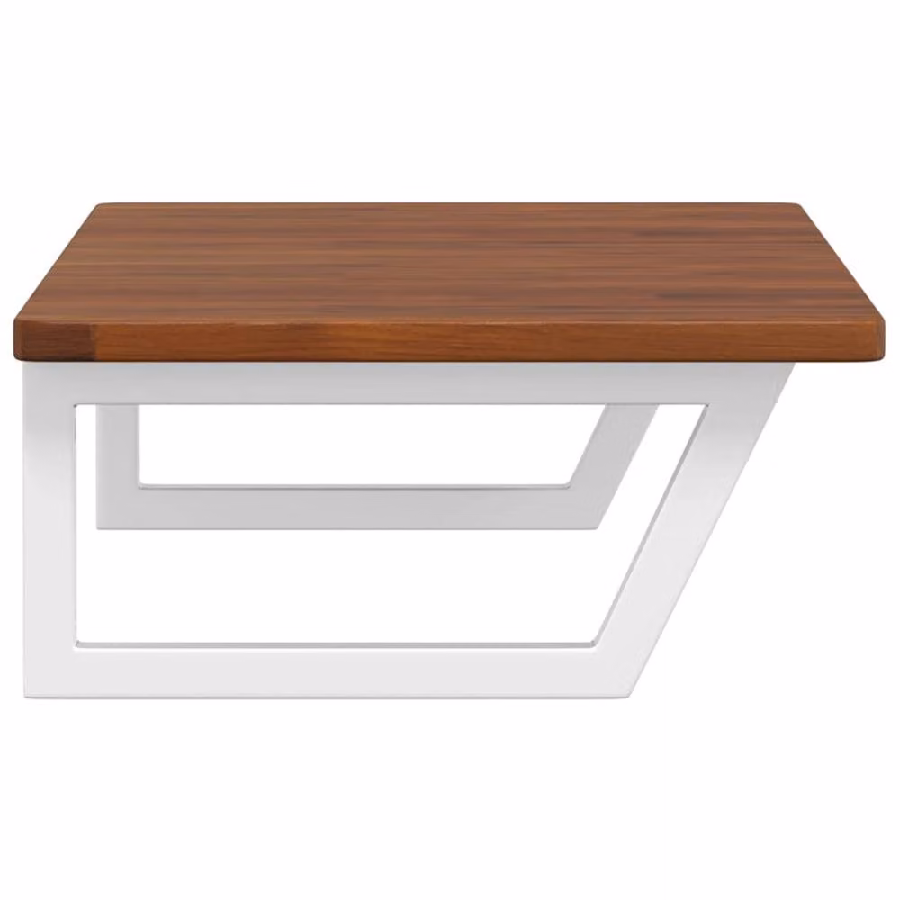 Berkfield Home Wall Mounted Basin Shelf in Brown Oak and Steel – 2