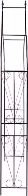 Berkfield Home Elegant Garden Arch in Dark Green, W/D/H: 120 x 38 x 258 cm