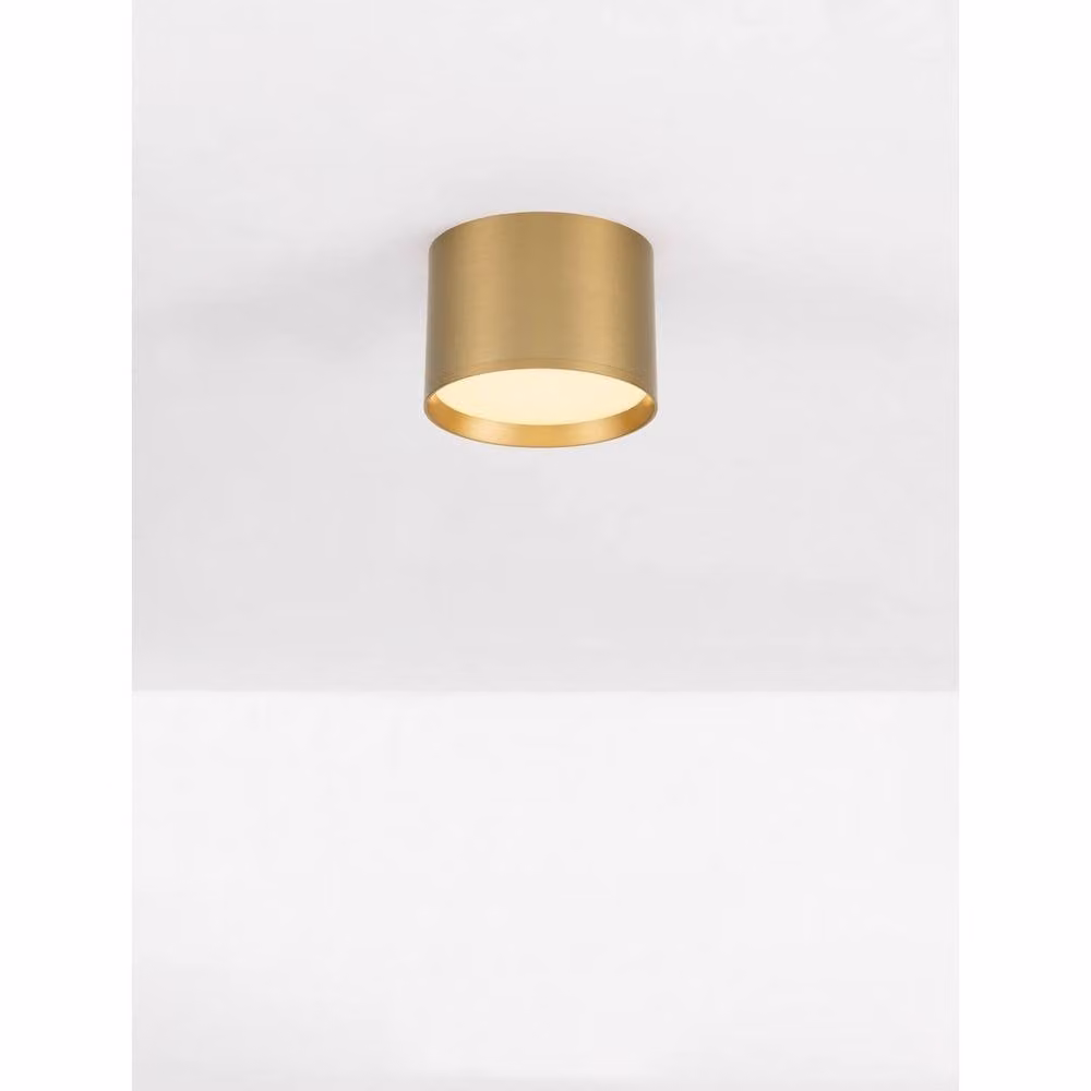 Netlighting Ziaza Surface Mounted LED Downlight, Gold/Brass, 17W, 833lm, 3000K Warm White – 2
