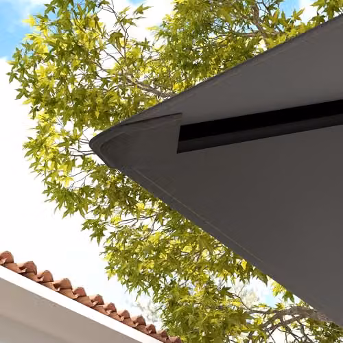 Outsunny Grey Polyester Gazebo Canopy Replacement Cover with UPF 50+ Protection – 7