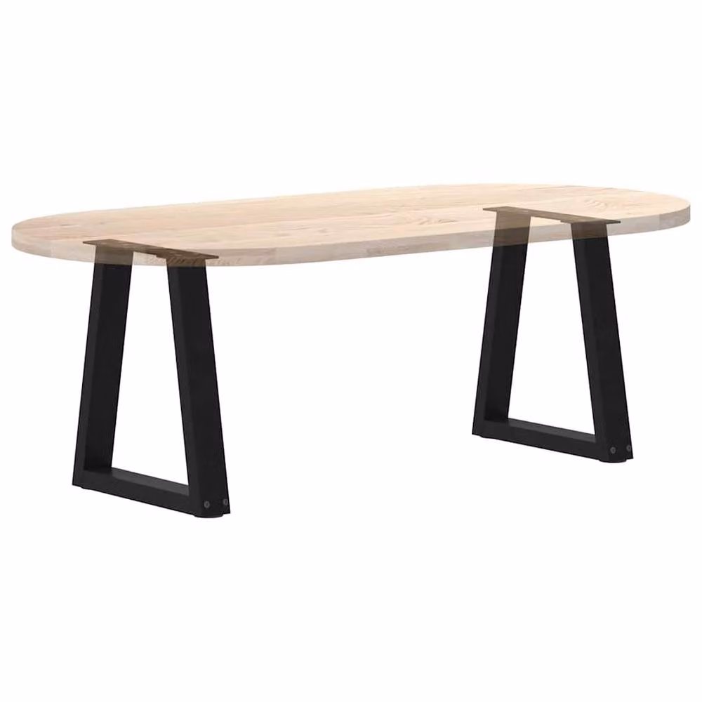 Berkfield Home Modern V-Shape Dining Table Legs, 2 Piece Set, Black Steel, W: 28 cm, H: 42-43.3 cm – 5