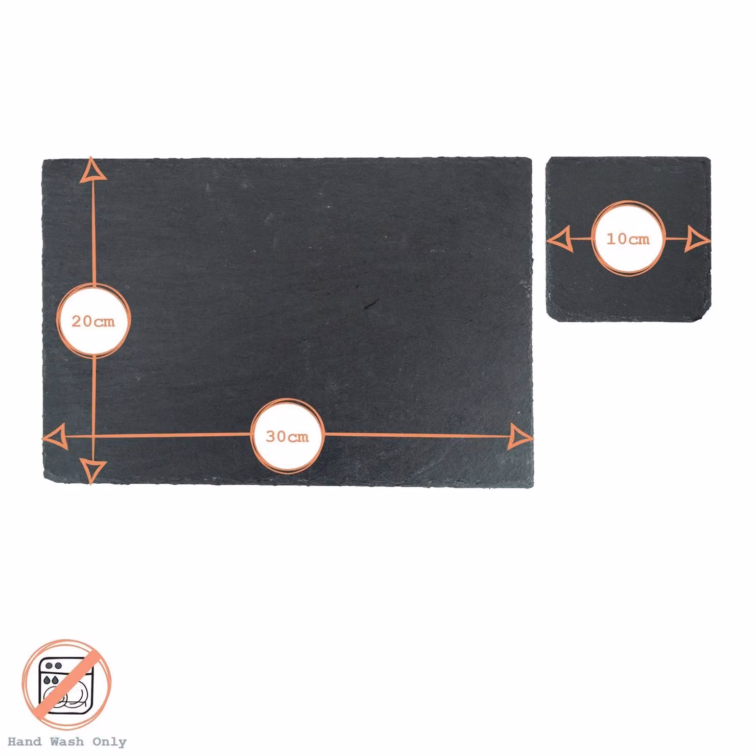 Argon Tableware 13pc Grey Slate Rectangle Placemats and Coasters Set – 3