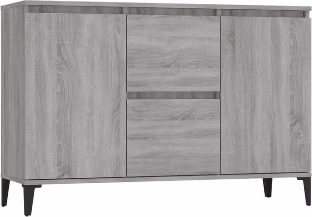Berkfield Home Grey Sonoma Sideboard, W/D/H: 104 x 35 x 70 cm – 1