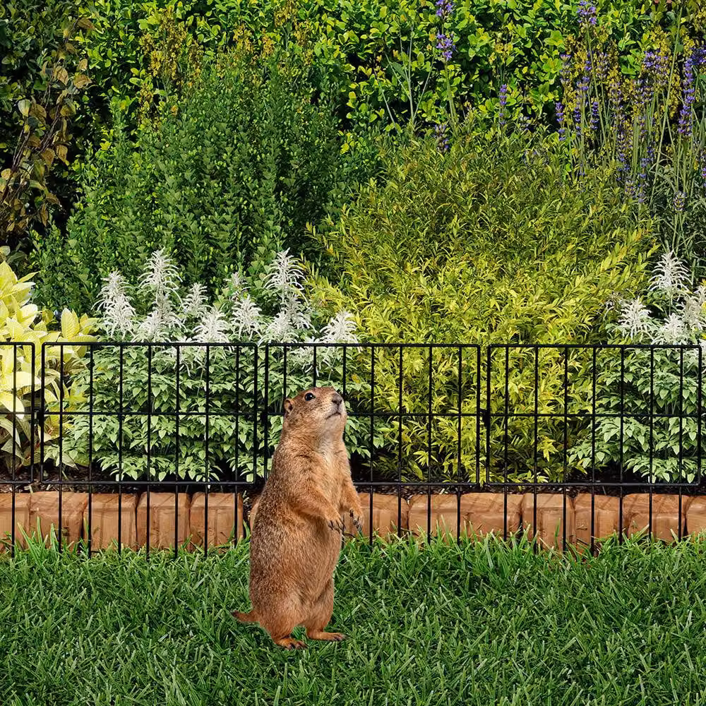Levede 25 Pack Black Metal Decorative Animal Garden Fence Barrier – 2