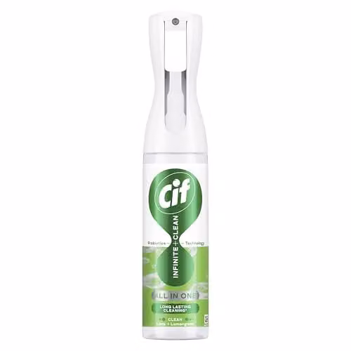 Cif Infinite Clean Lime and Lemongrass All in One Cleaner Spray with Probiotics Technology, 280 ml