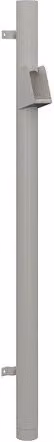 Lindab Steel Vandal Reinforced Pipe with Raised Leaf Trap, Antique White, W: 10.2 cm, L: 2 m