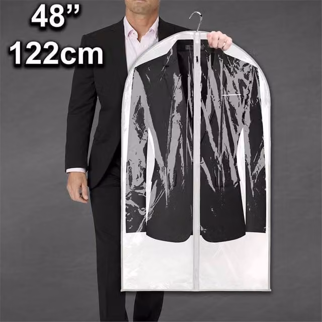 PAWNORA Clear Plastic Long Dress and Suit Covers, Height: 122 cm